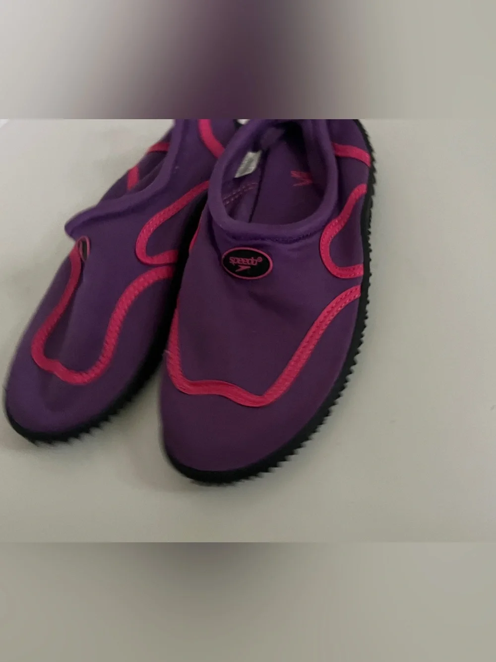 Speedo Water Shoes aqua glove violet Pink Junior youth sz 3